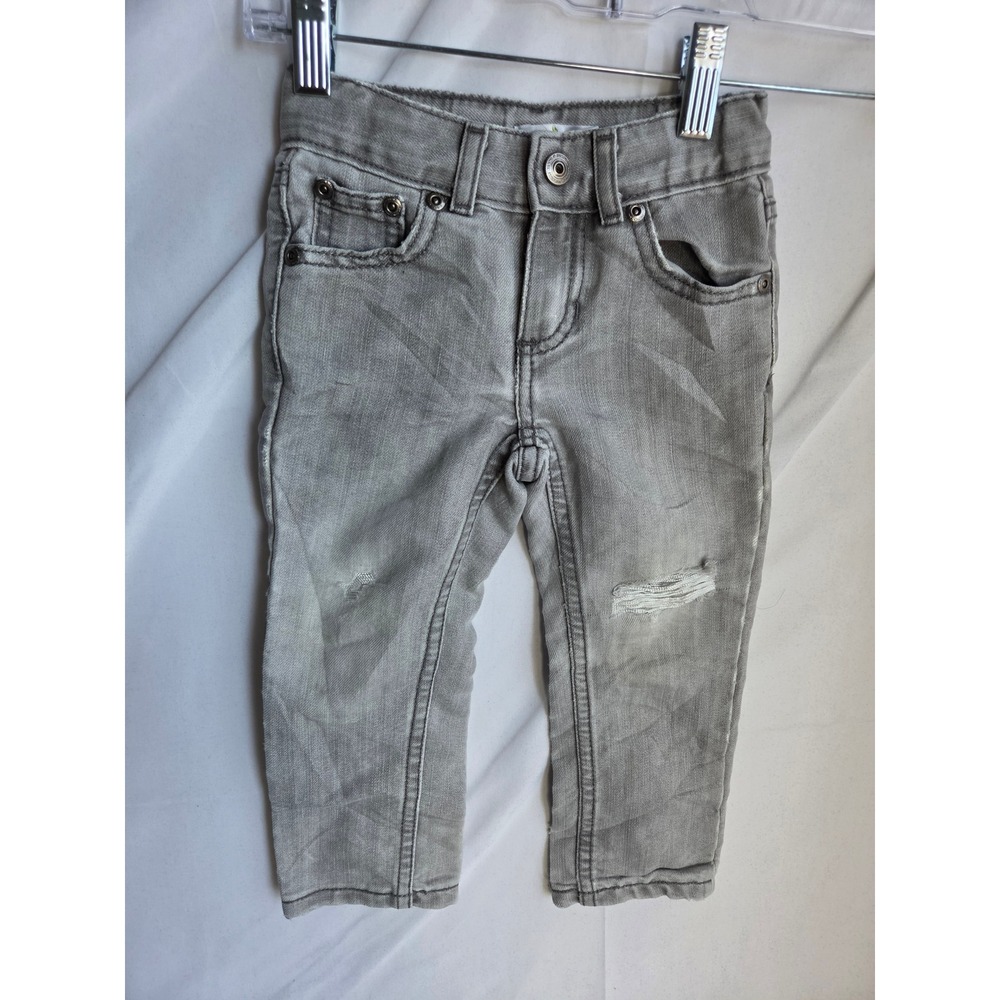 Jumping Beans Skinny Jeans Toddler Boy  Gray Light Wash Skinny Mid Rise